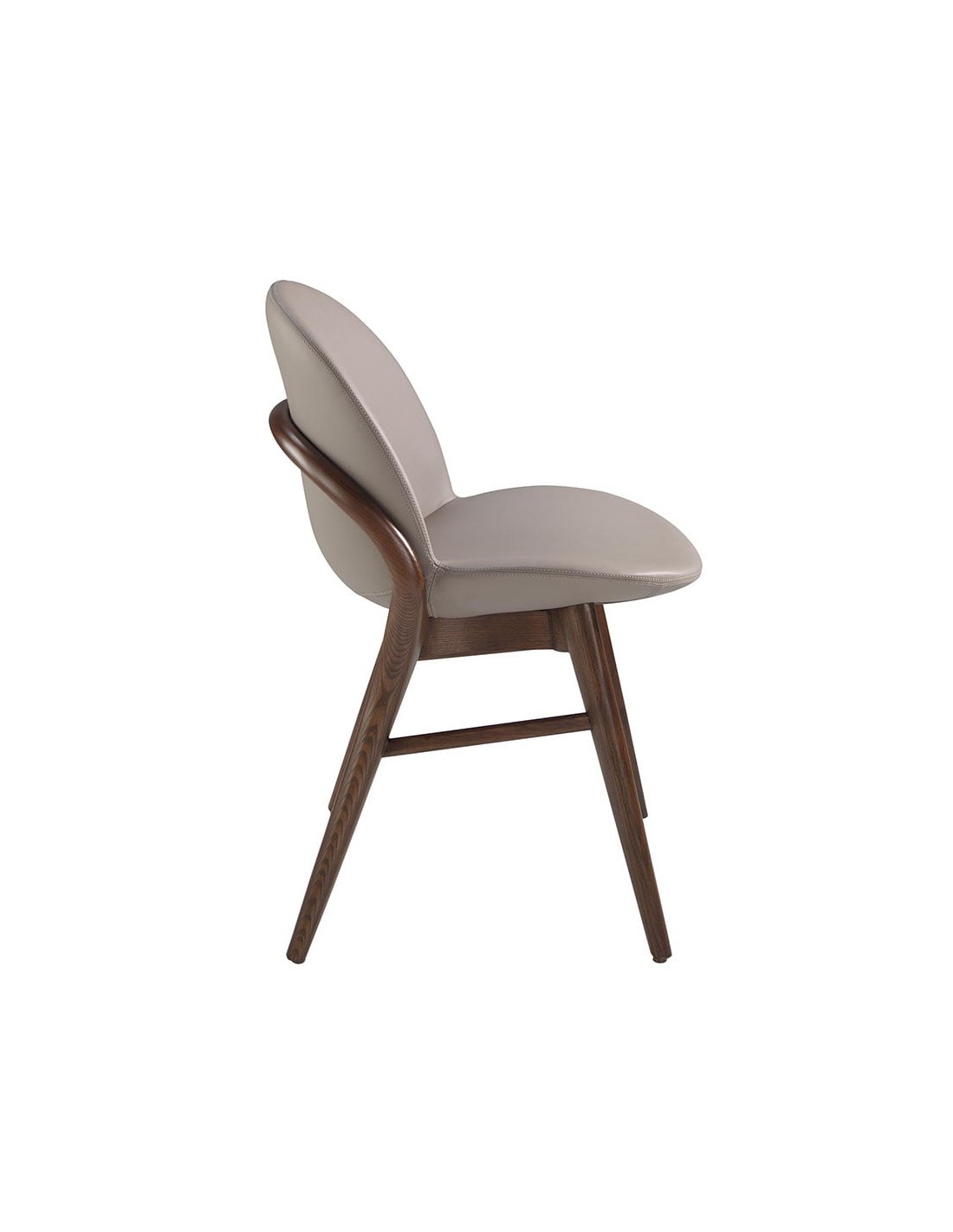 Silla polipiel visón oscuro