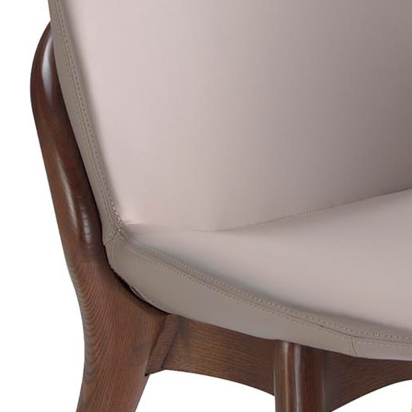 Silla polipiel visón oscuro