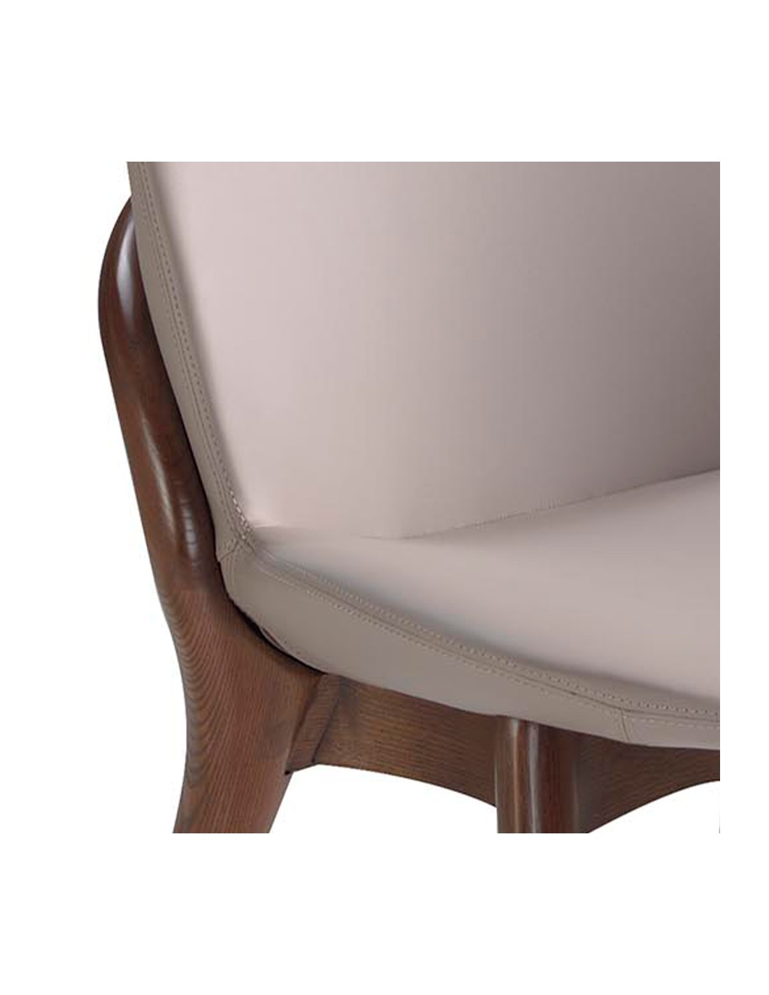 Silla polipiel visón oscuro