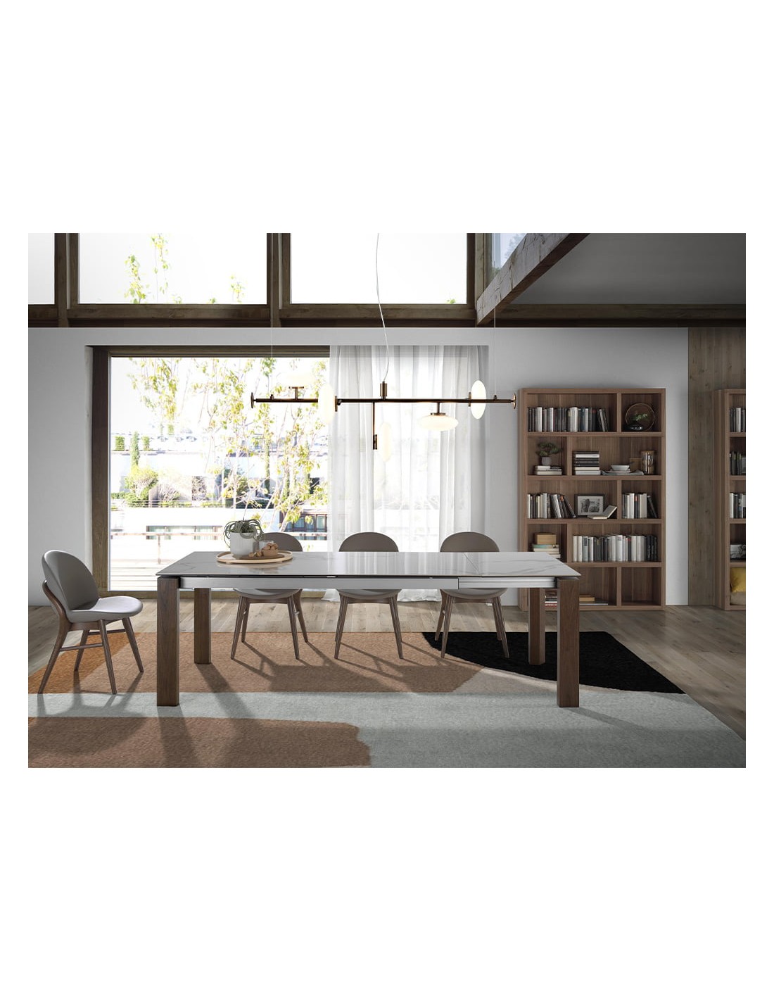 Silla polipiel visón oscuro