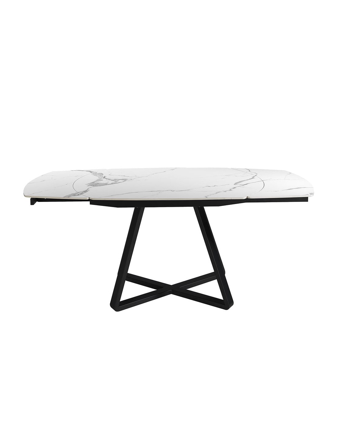 Mesa comedor extensible ovalada barril mármol...