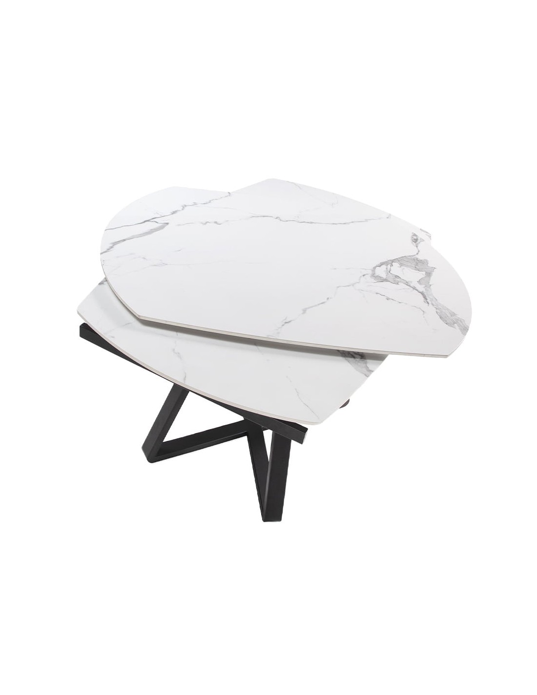 Mesa comedor extensible ovalada barril mármol...