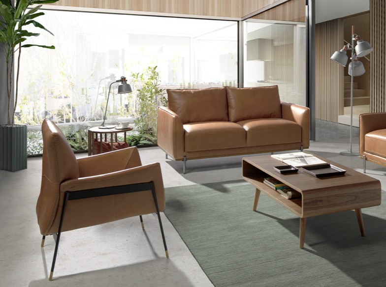 Lámpara de sobremesa acero gris y detalles bronce