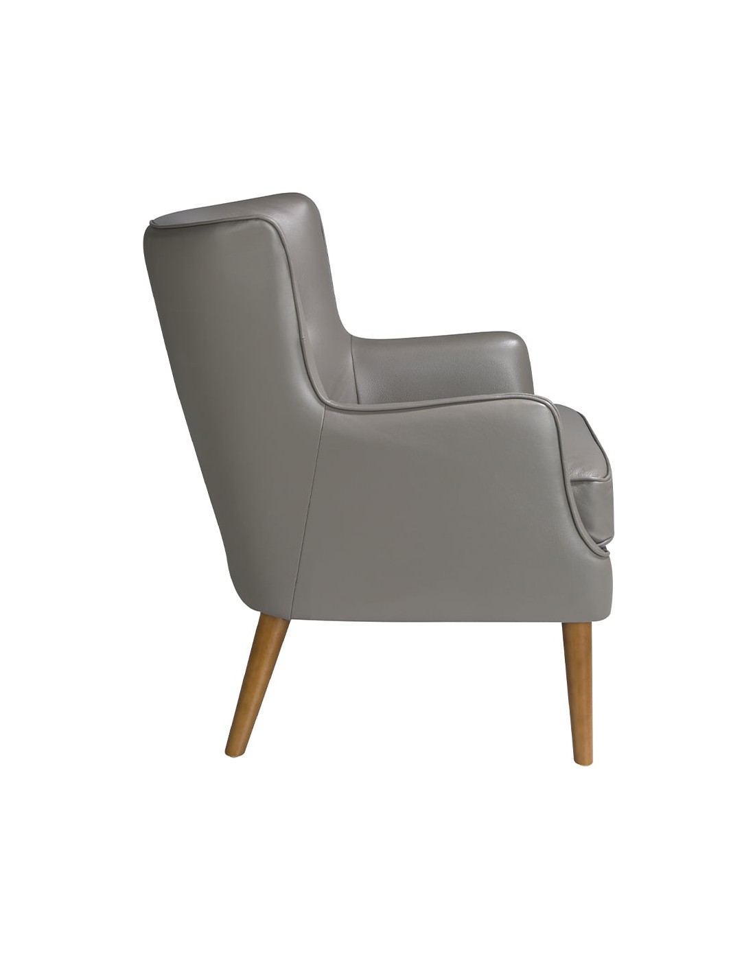 Sillón Chester piel gris oscuro