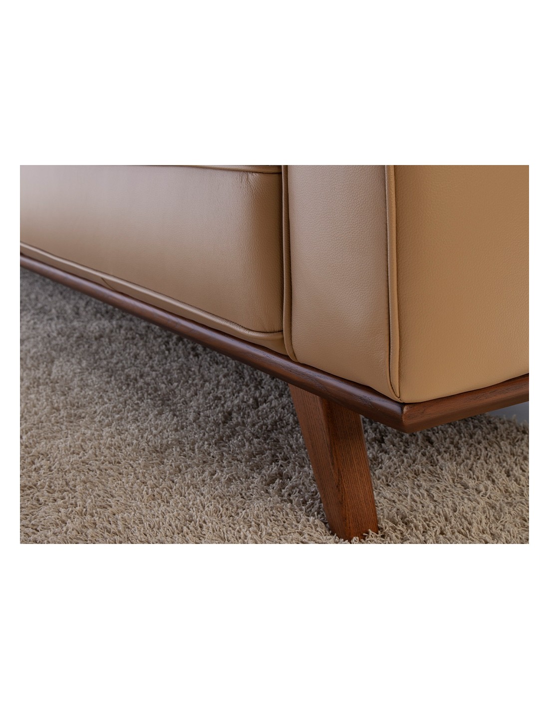 Sofá Chester 3 plazas piel arena