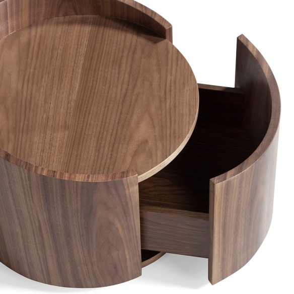 Mesita de noche nogal