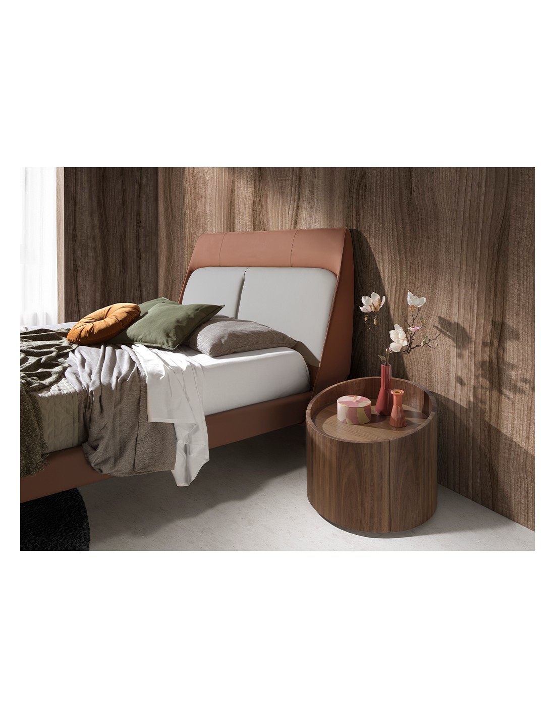 Mesita de noche nogal