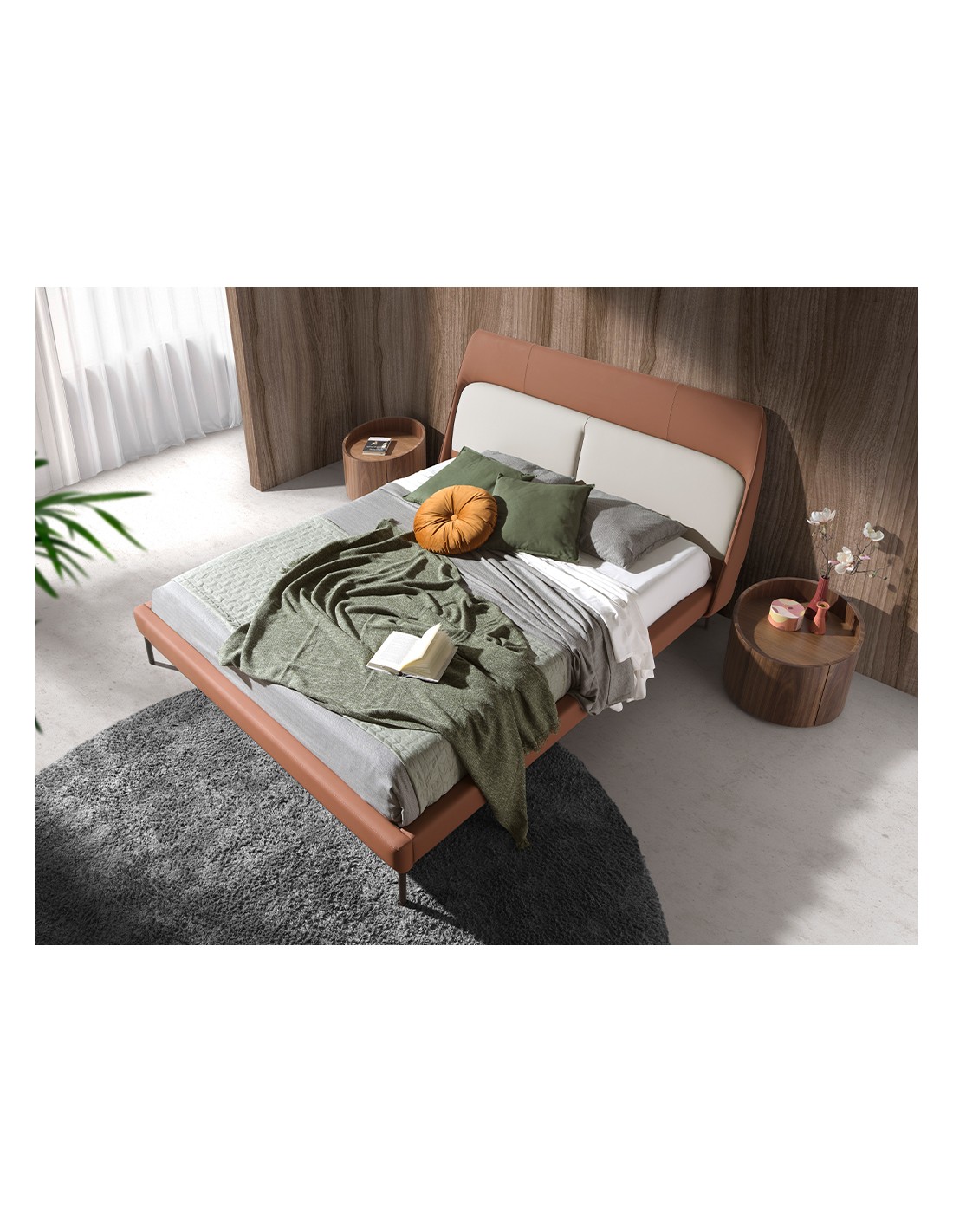 Mesita de noche nogal