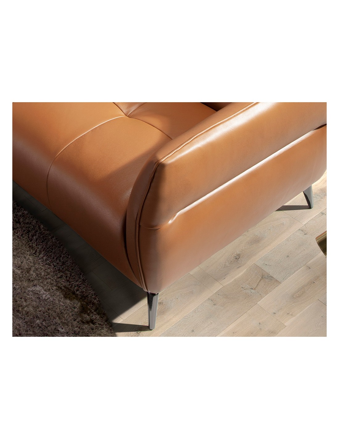 Sofá Chester 3 plazas piel marrón