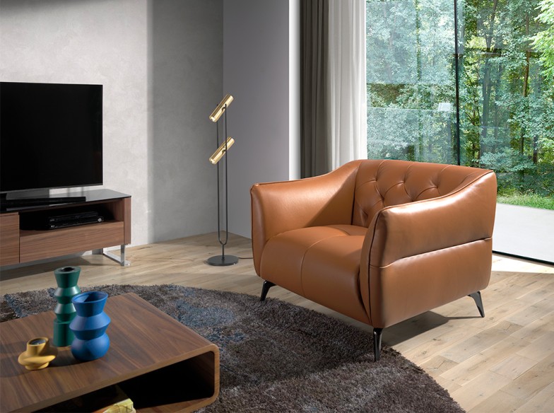 Sillón Chester piel marrón