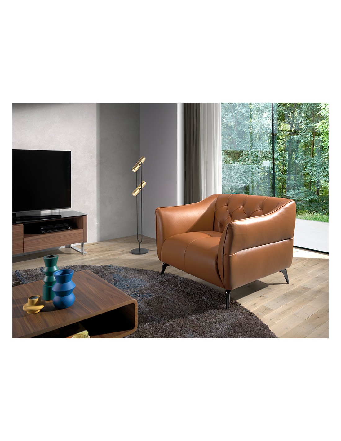 Sillón Chester piel marrón