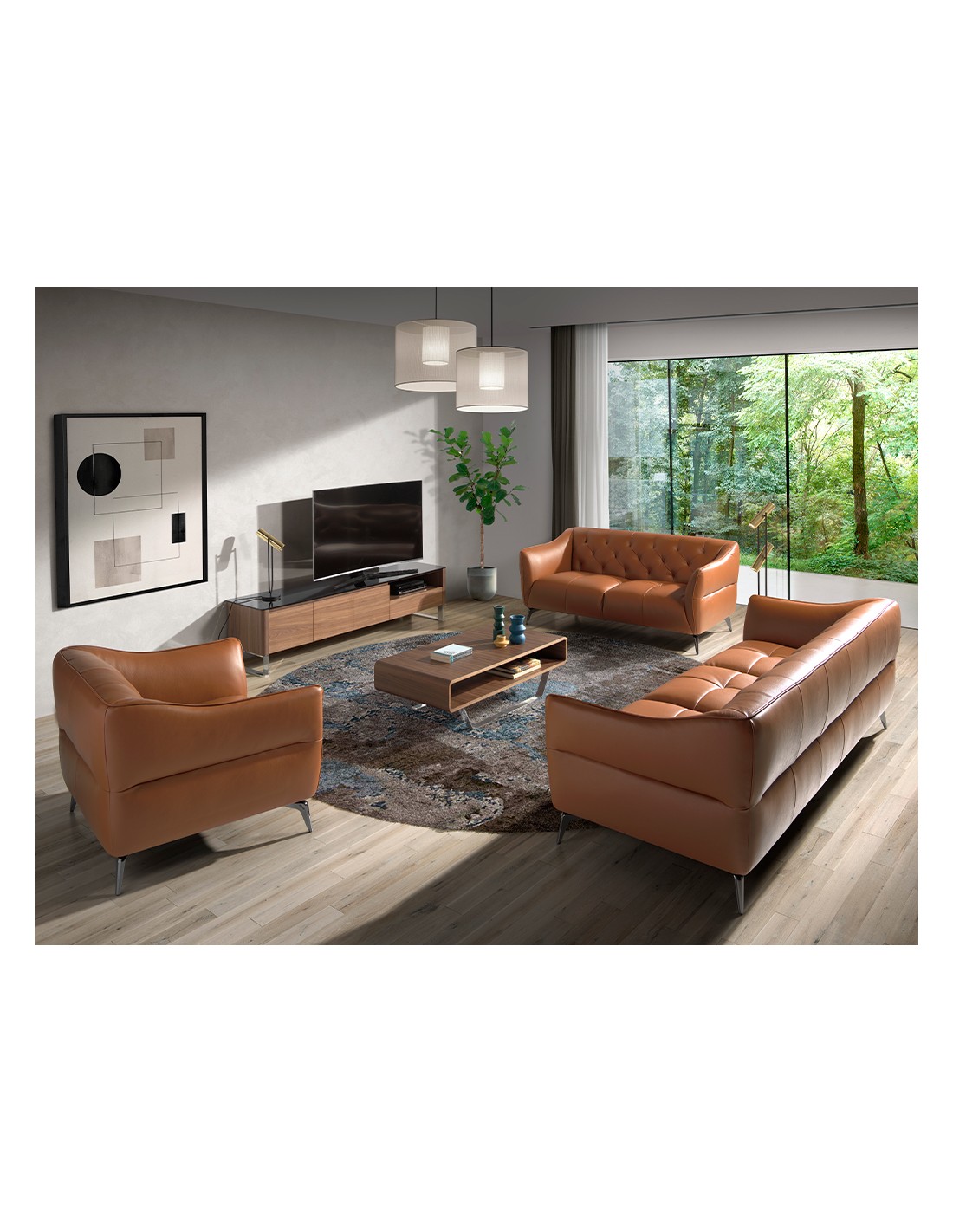 Sillón Chester piel marrón