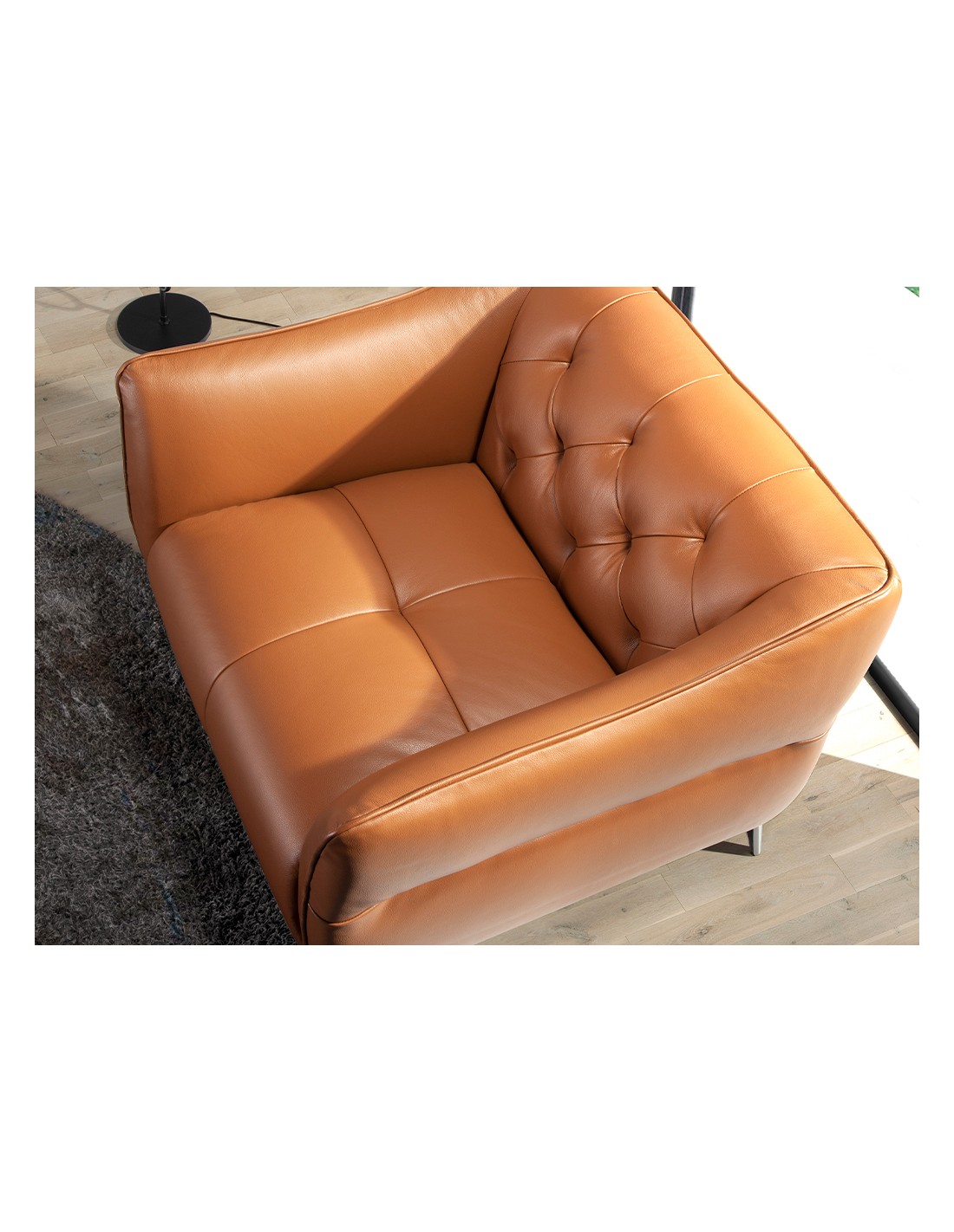 Sillón Chester piel marrón