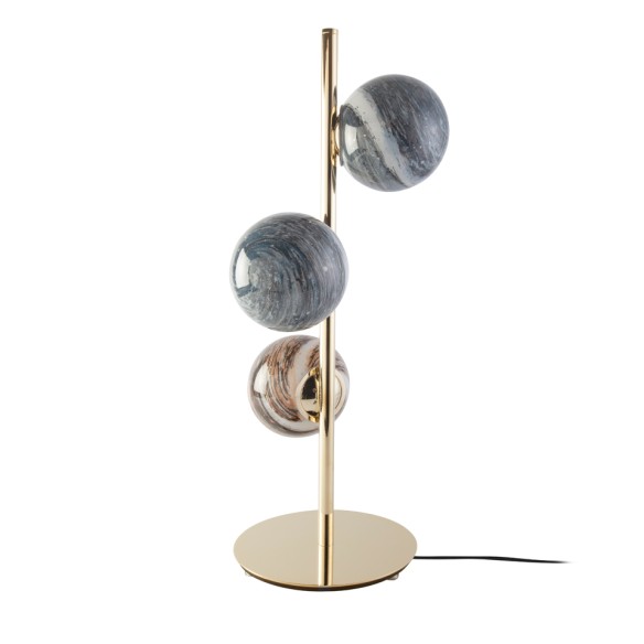 Lámpara de sobremesa en acero inoxidable