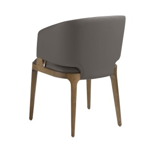 Silla polipiel visón oscuro 2