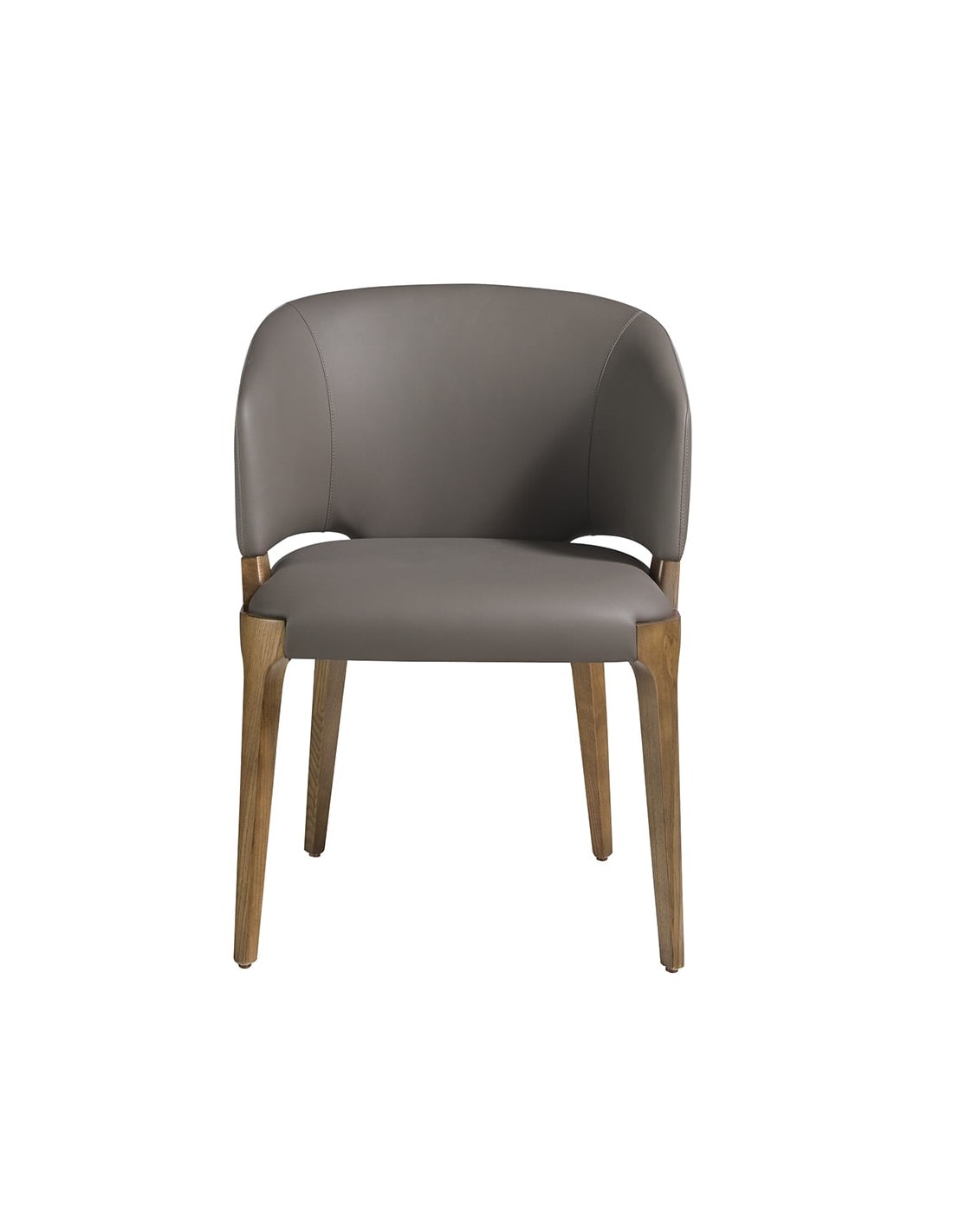 Silla polipiel visón oscuro