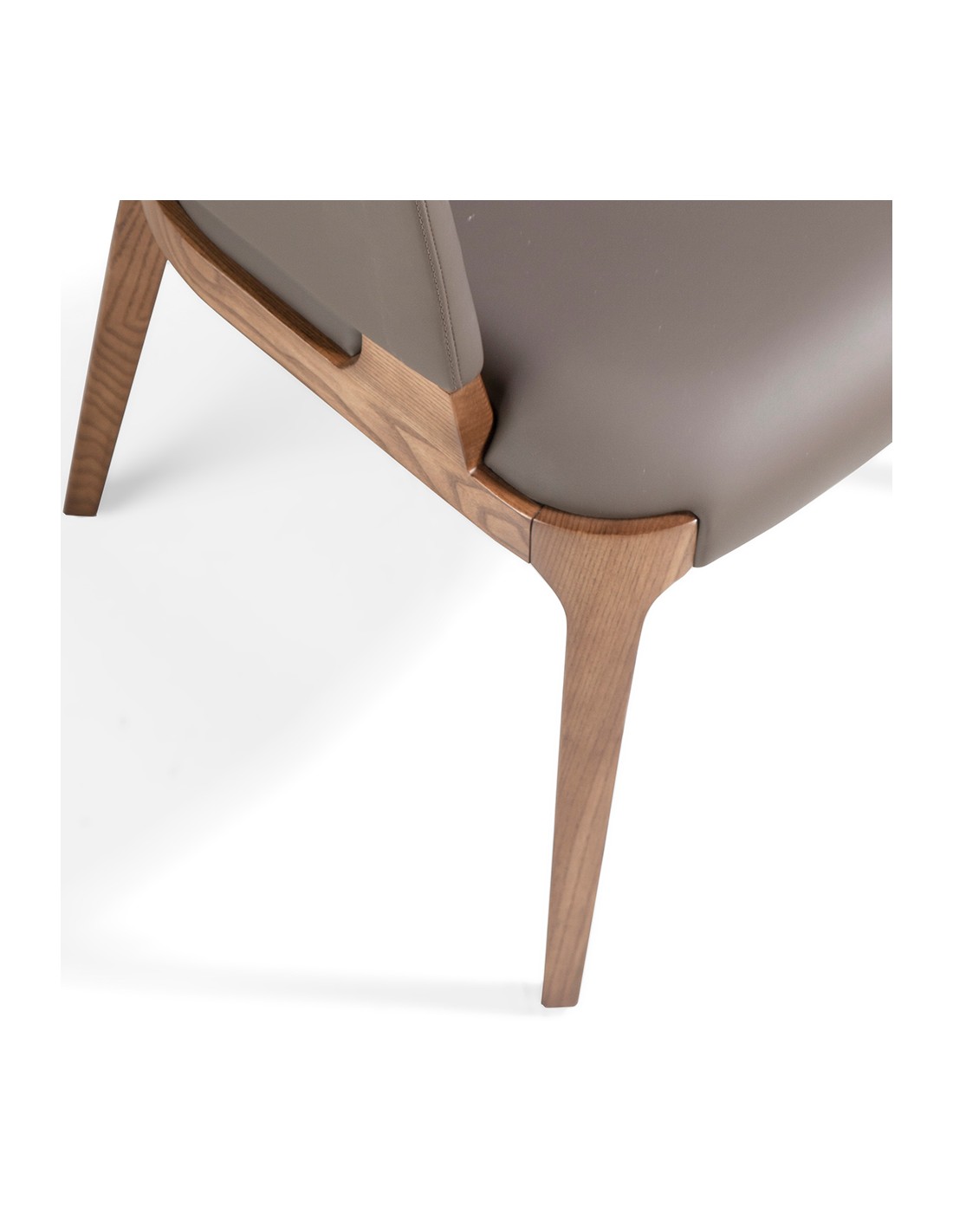 Silla polipiel visón oscuro