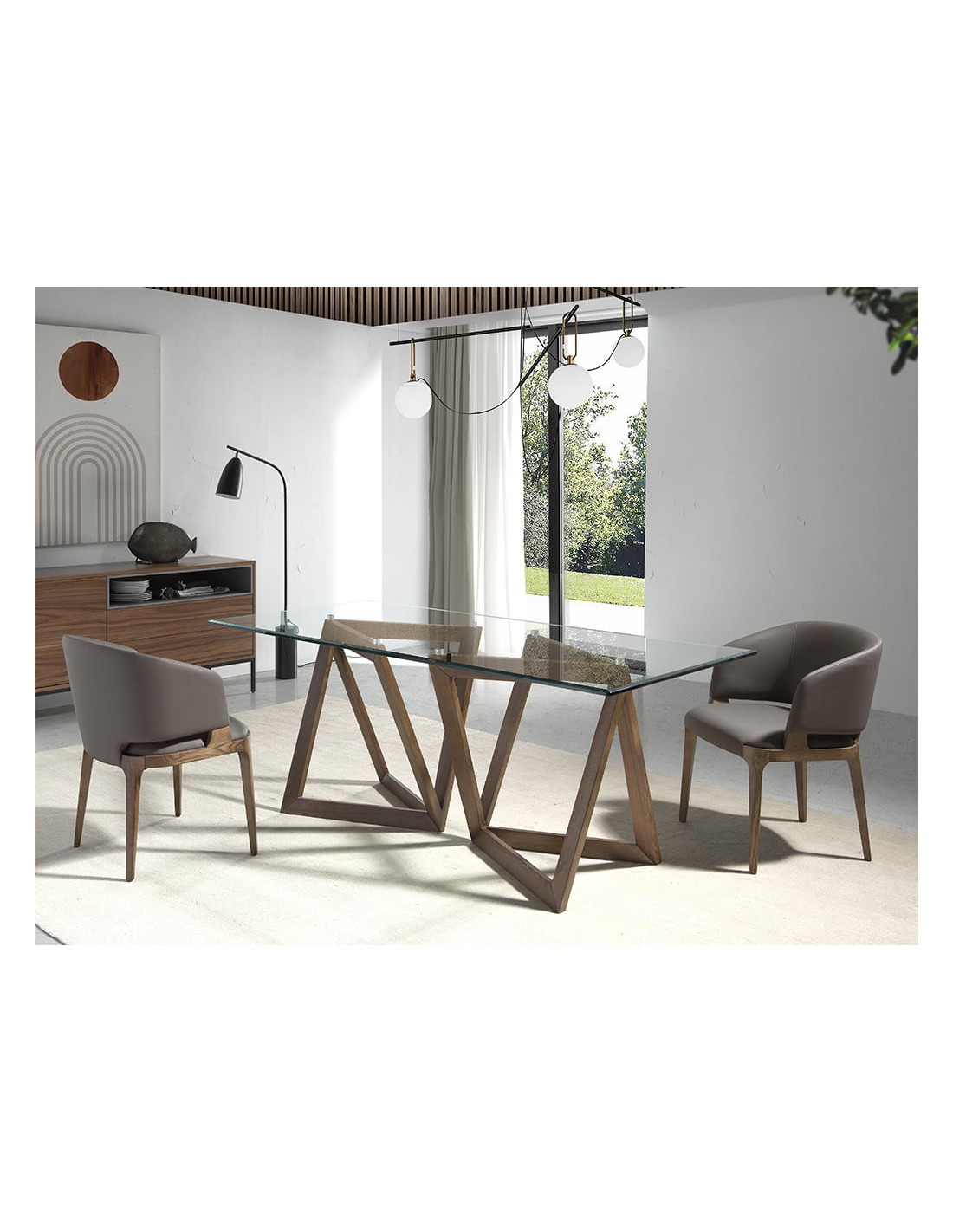 Silla polipiel visón oscuro