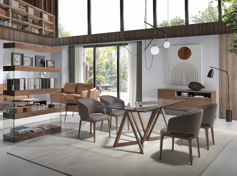 Silla polipiel visón oscuro