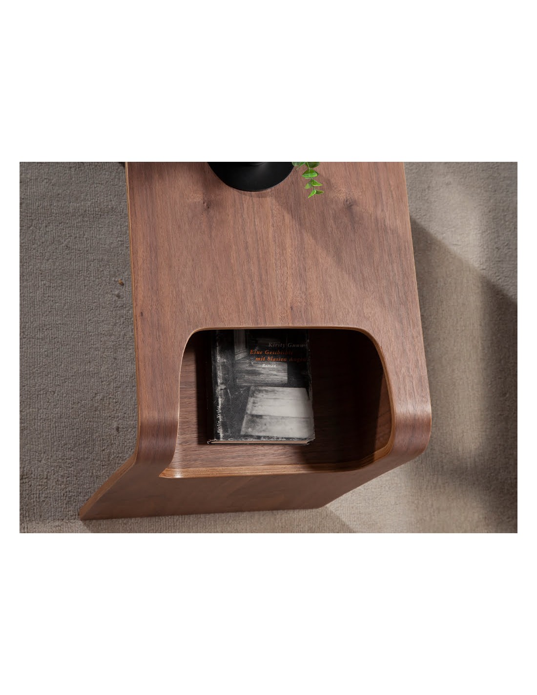 Mesa rincón rectangular nogal