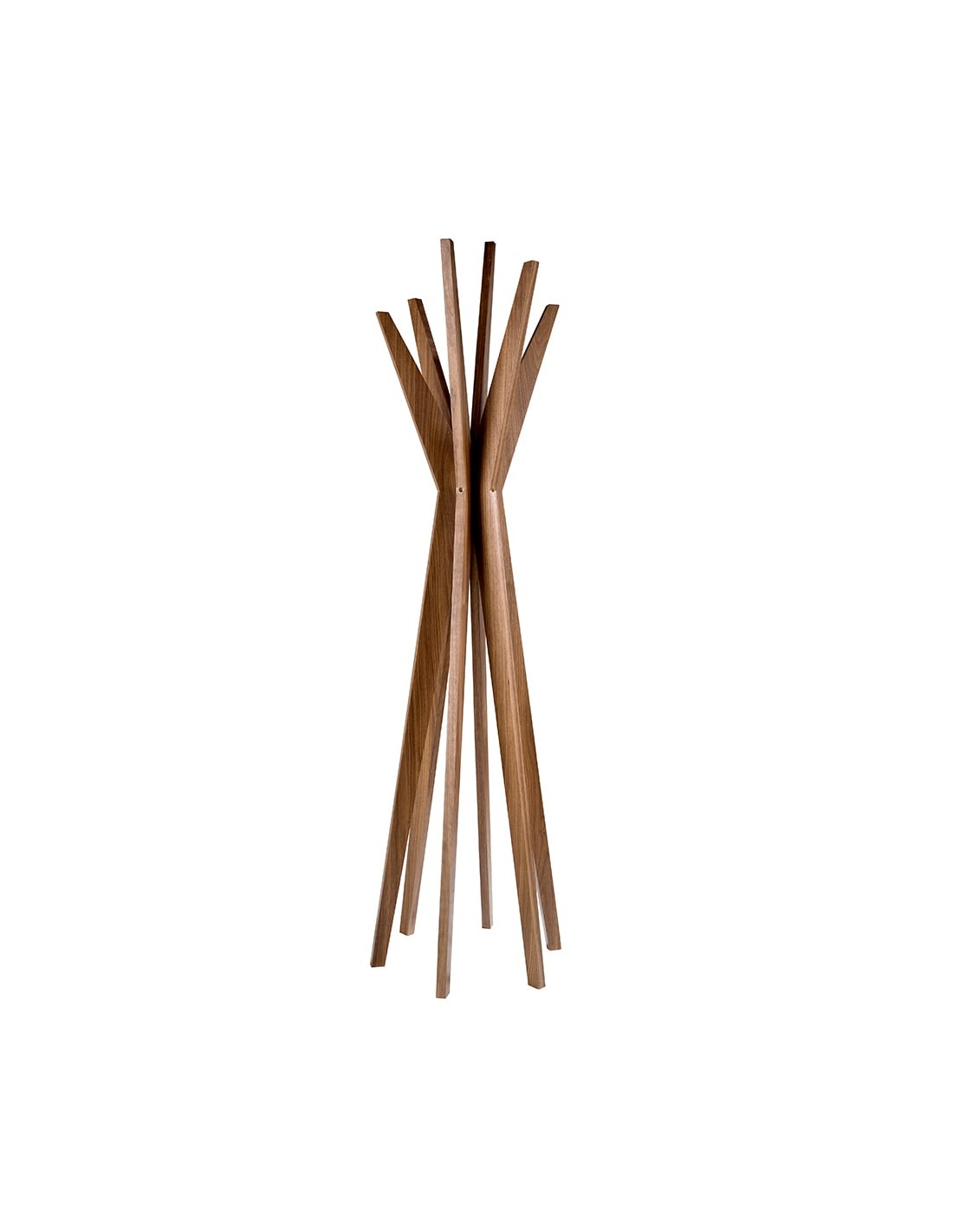 Perchero madera nogal