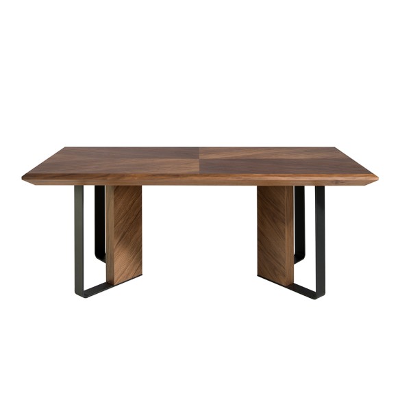 Mesa comedor rectangular nogal