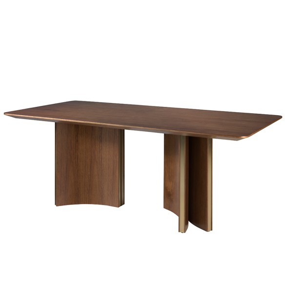 Mesa comedor rectangular nogal