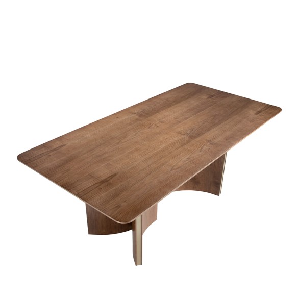 Mesa comedor rectangular nogal