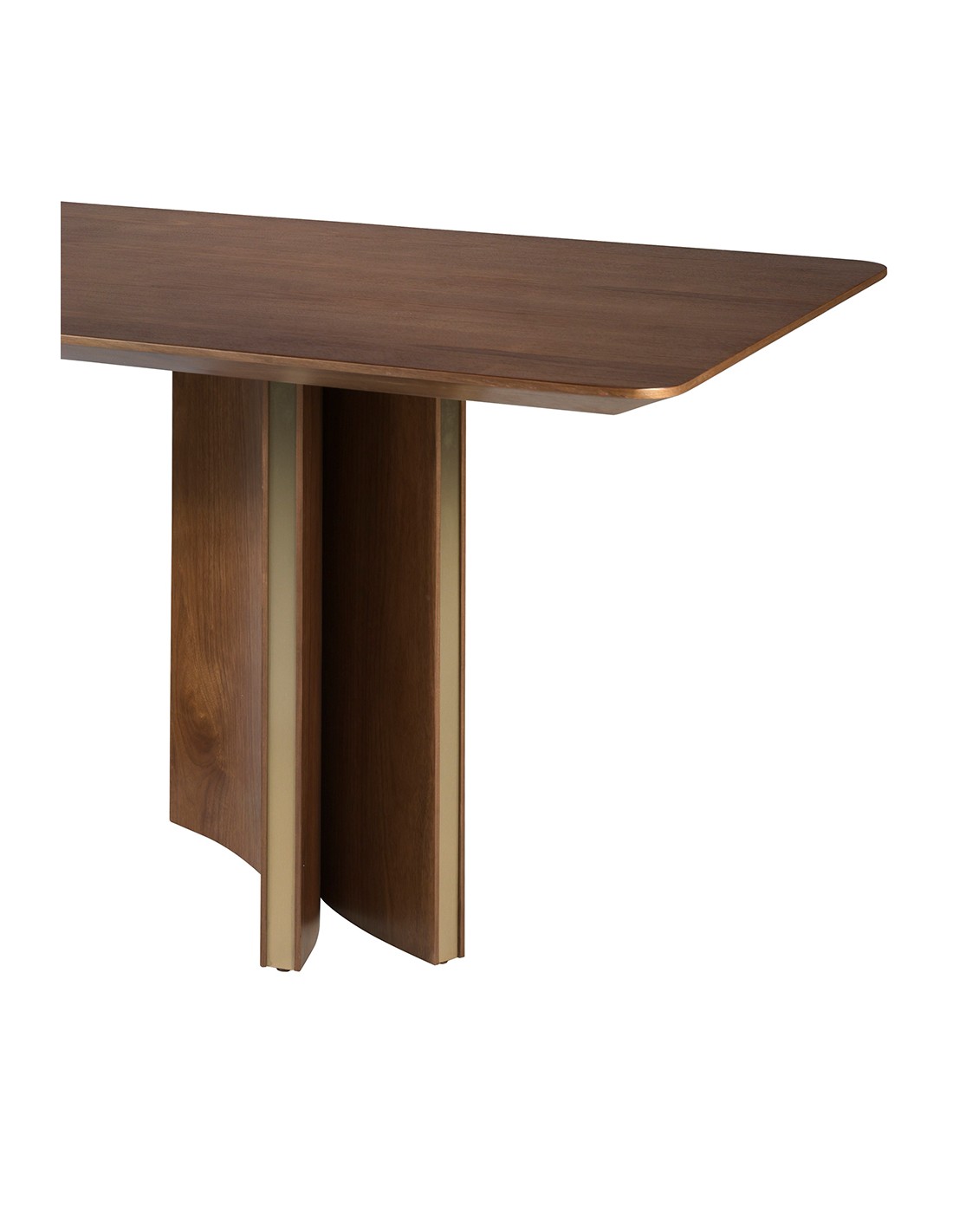 Mesa comedor rectangular nogal
