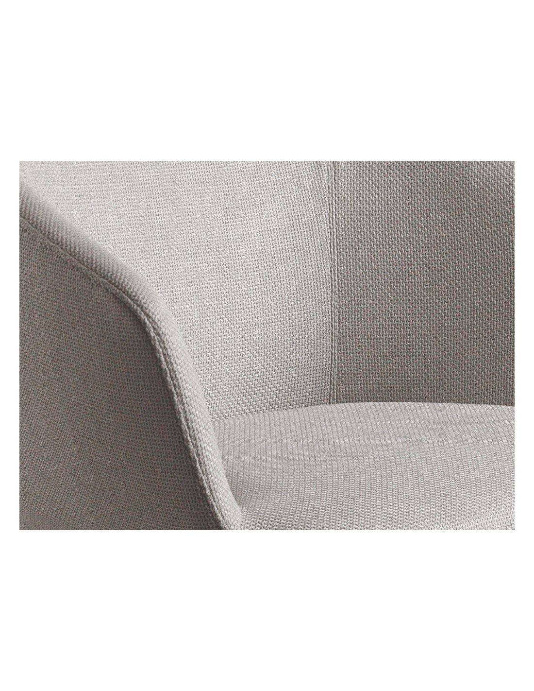 Silla giratoria tela gris claro