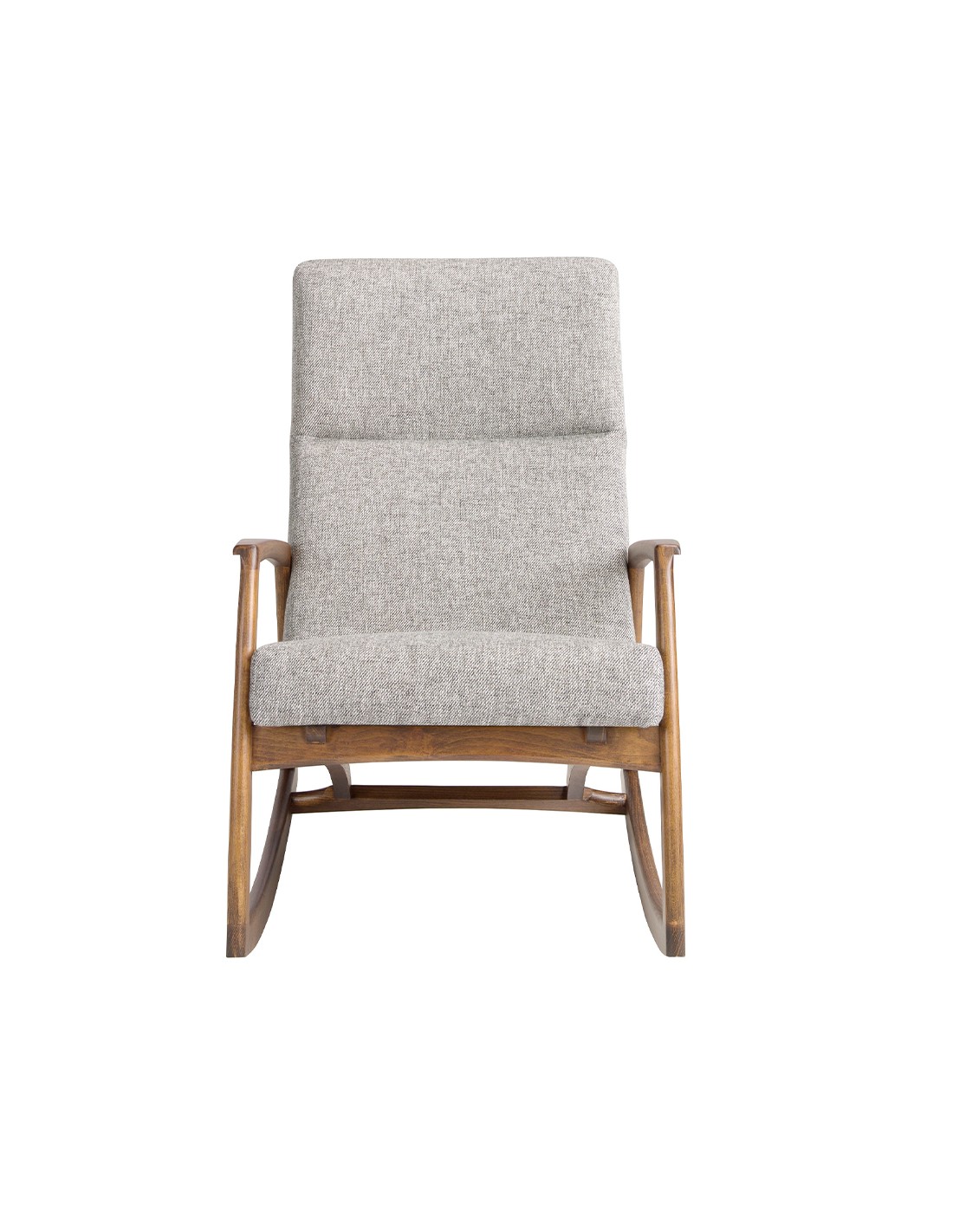 Sillón mecedora tela gris