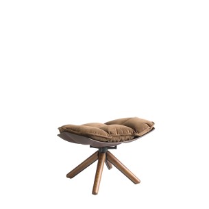 Ottoman terciopelo marrón 2