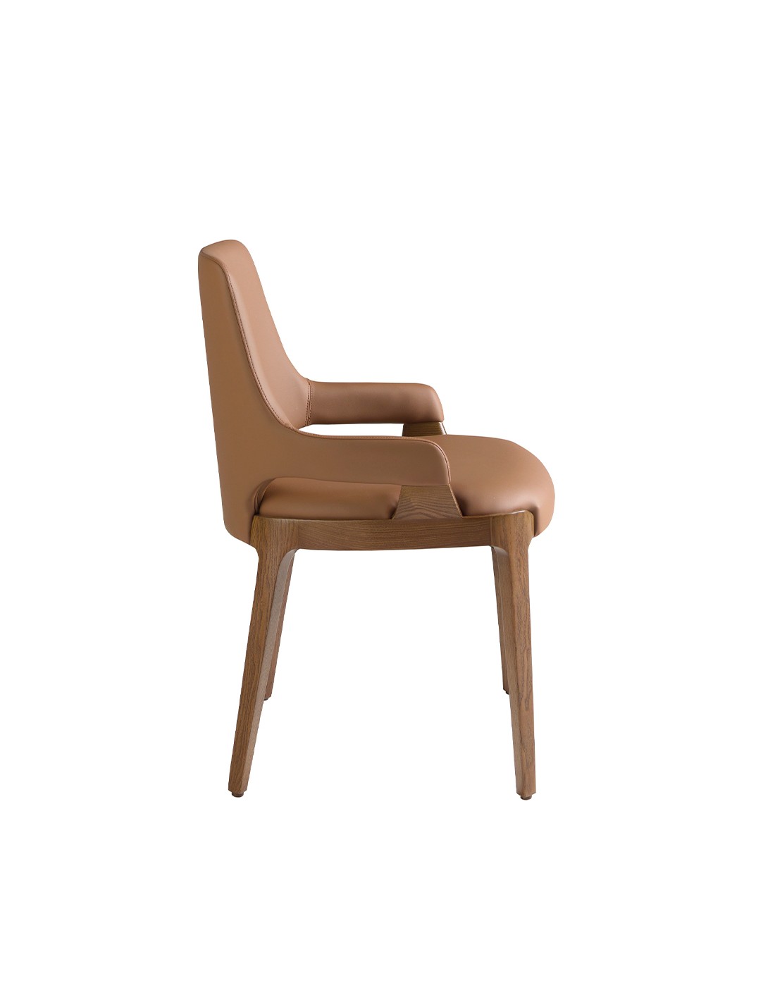 Silla polipiel marrón