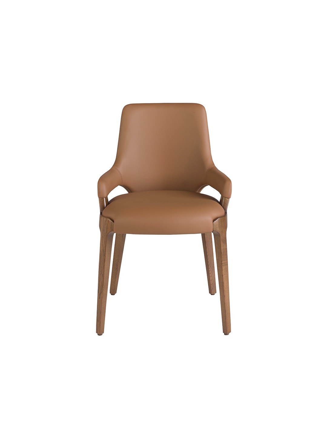 Silla polipiel marrón