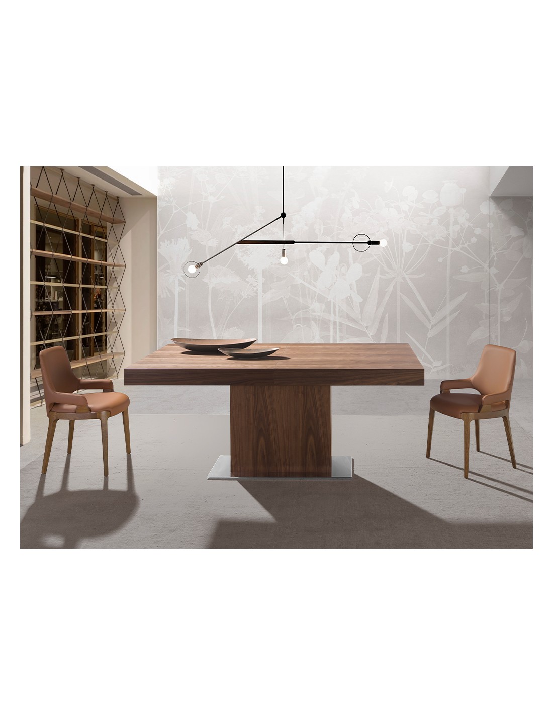 Silla polipiel marrón