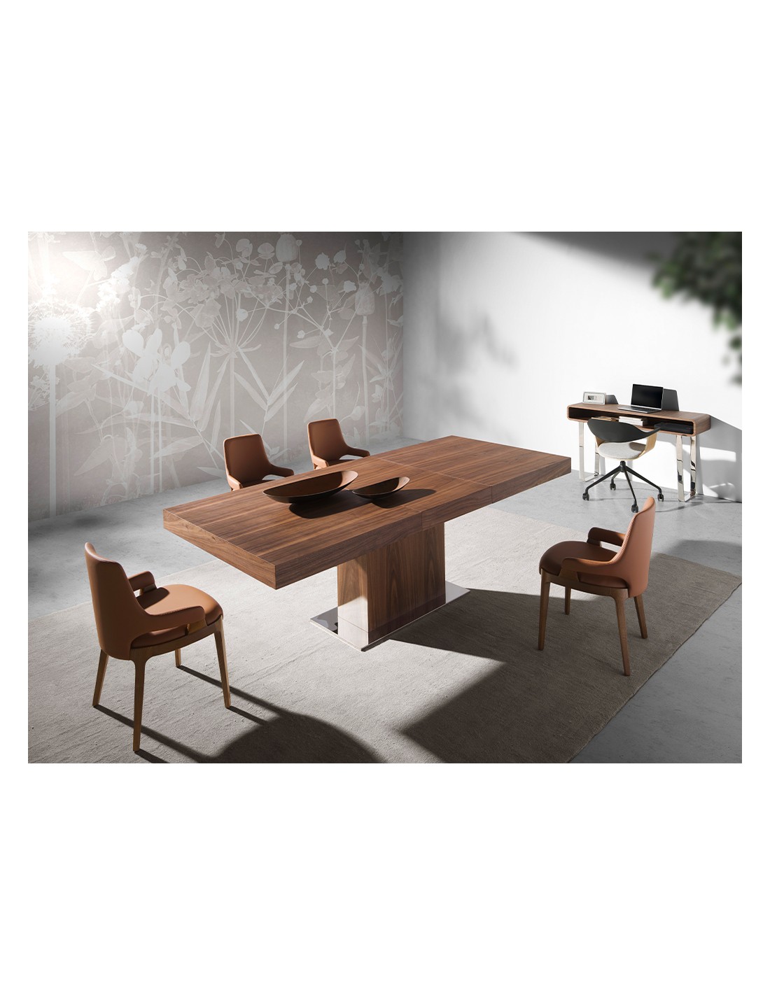 Silla polipiel marrón