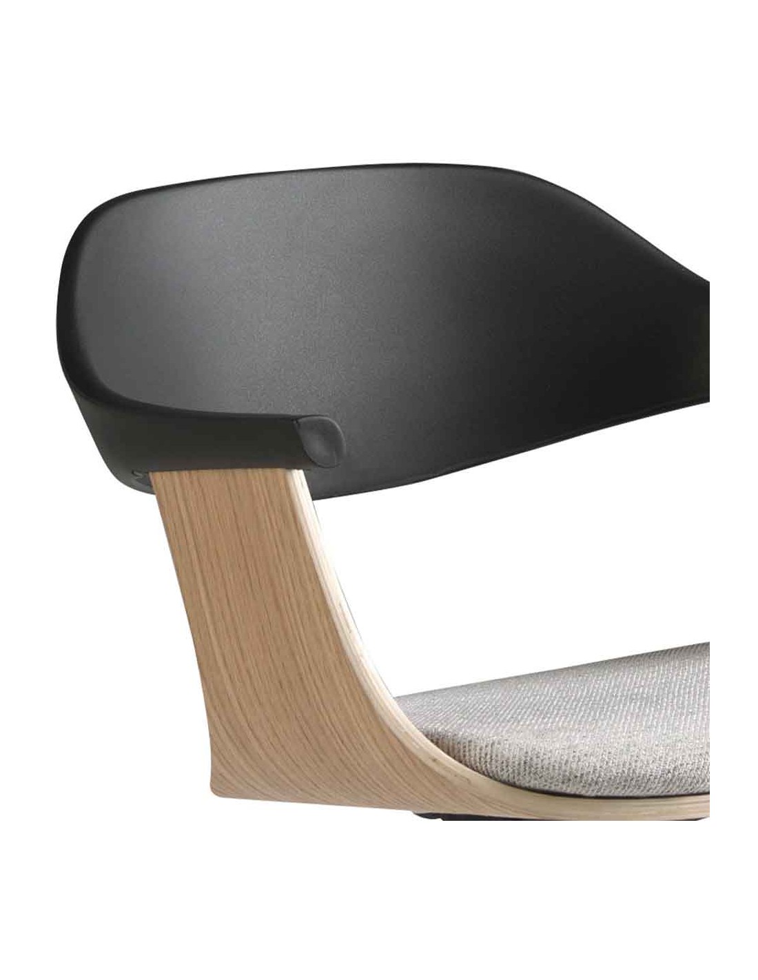 Silla oficina giratoria tela gris claro y pvc...