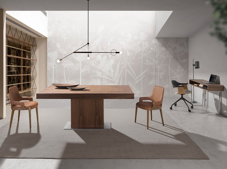 Silla oficina giratoria tela gris claro y pvc negro