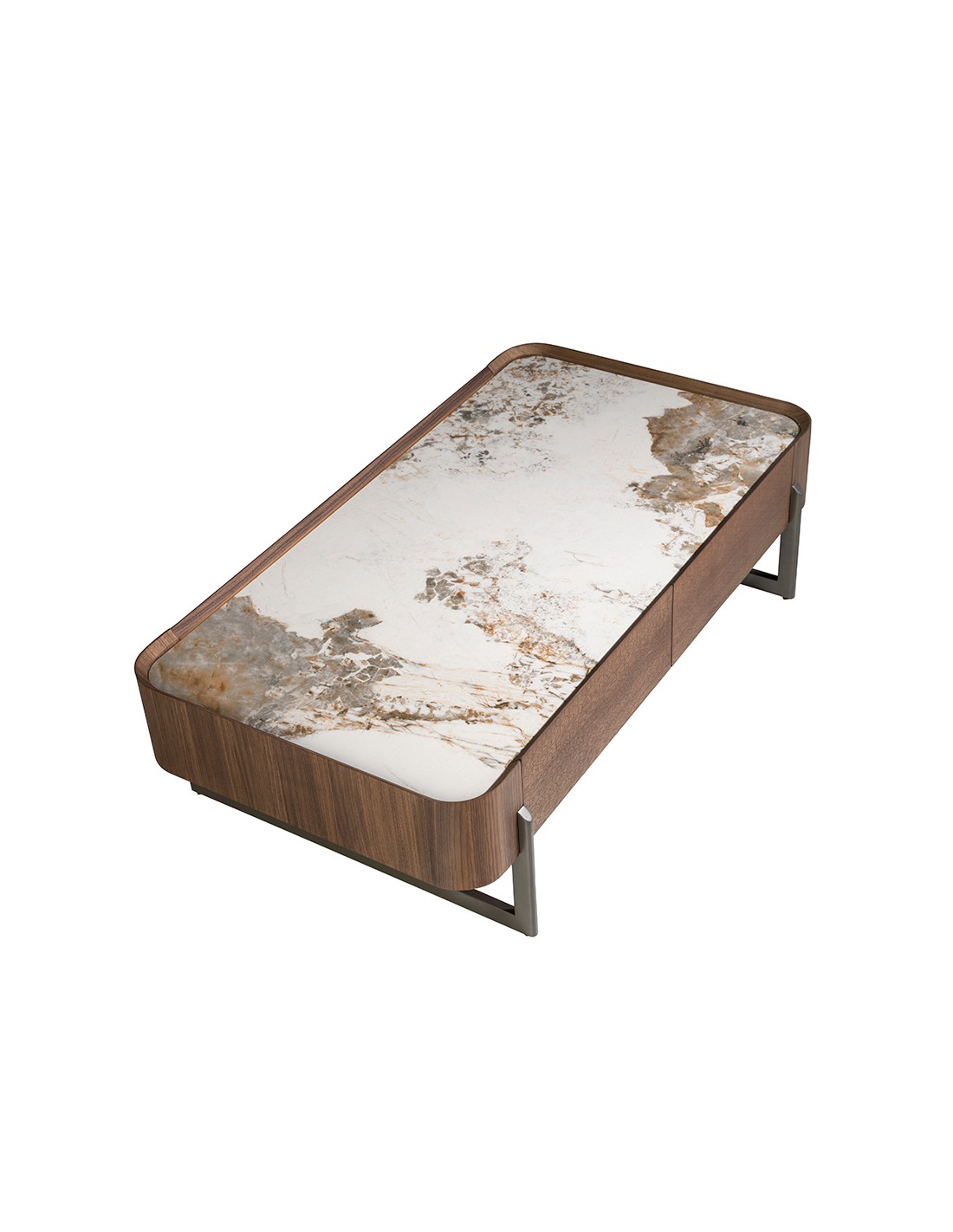 Mesa centro rectangular mármol porcelánico,...