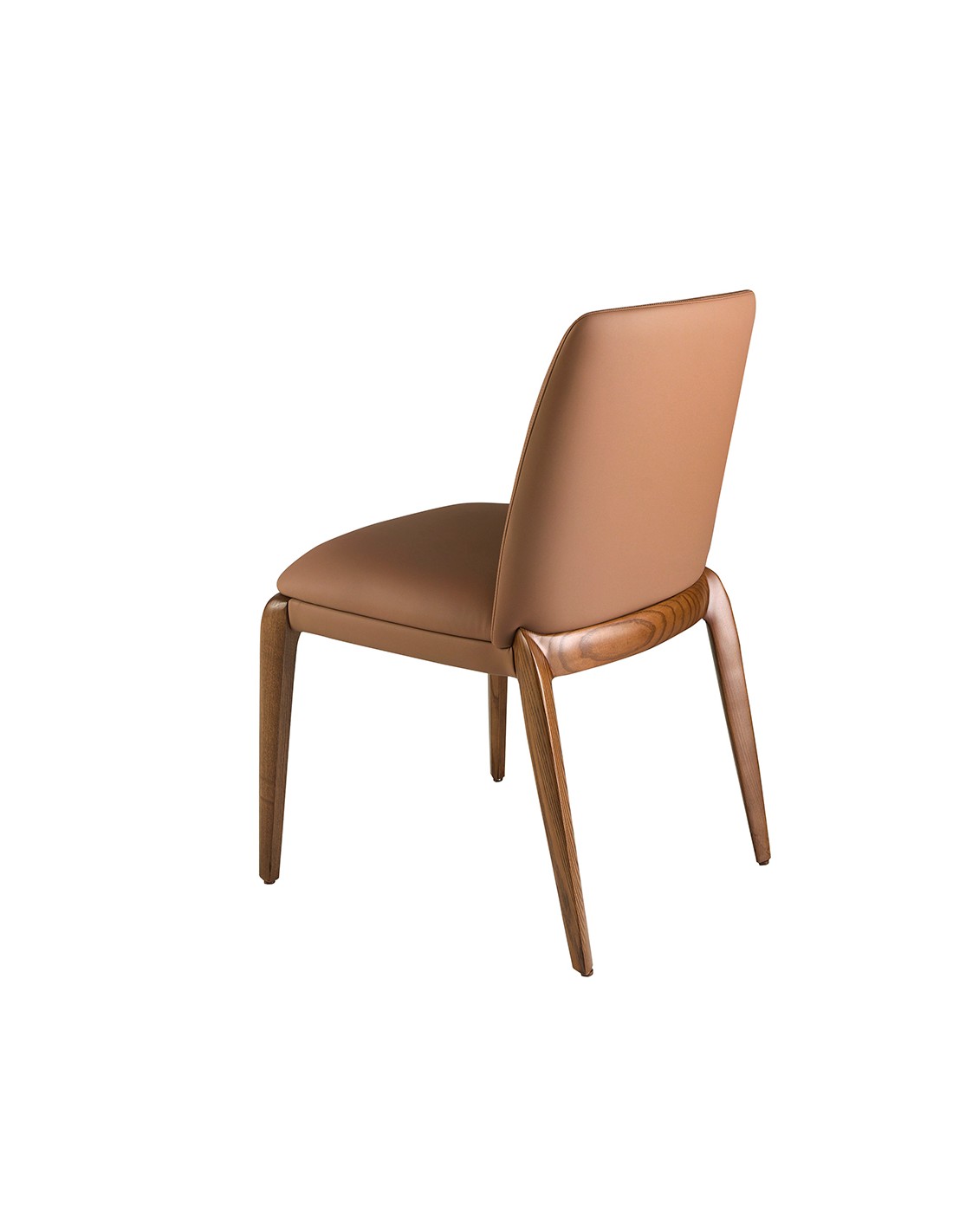 Silla polipiel marrón