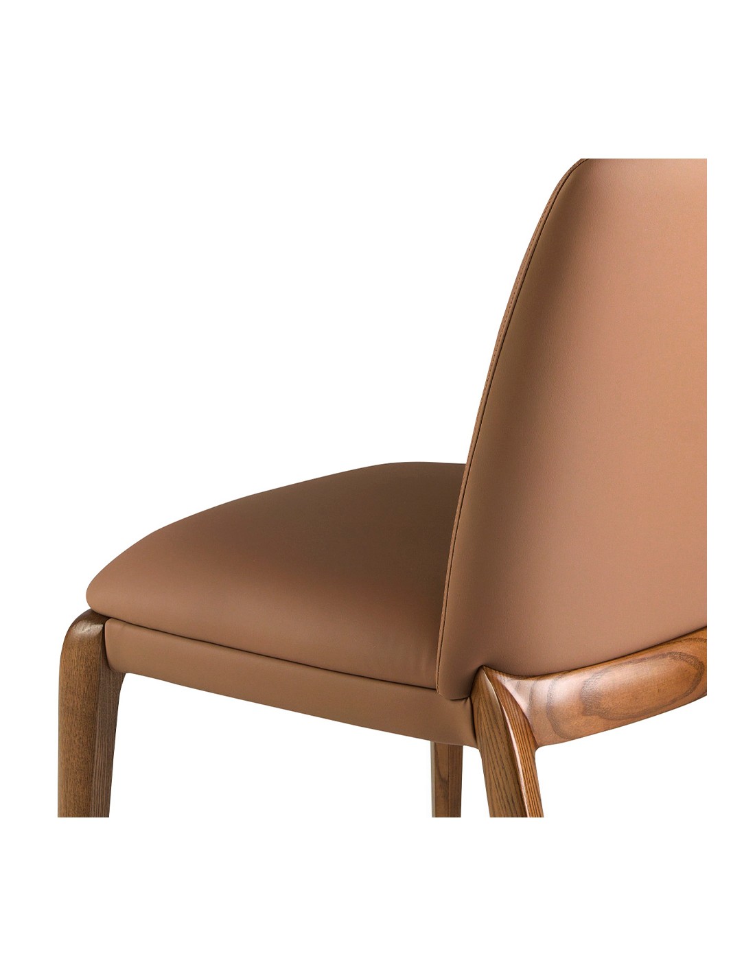 Silla polipiel marrón