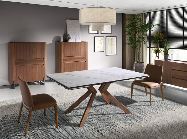 Silla polipiel marrón