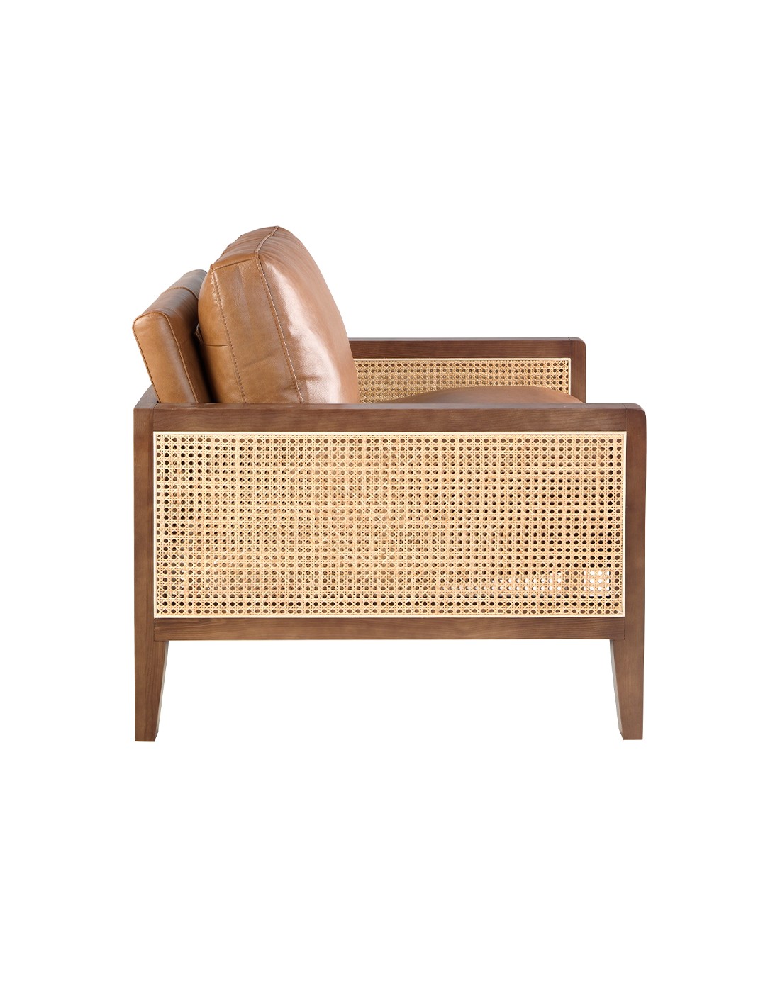 Sillón piel marrón