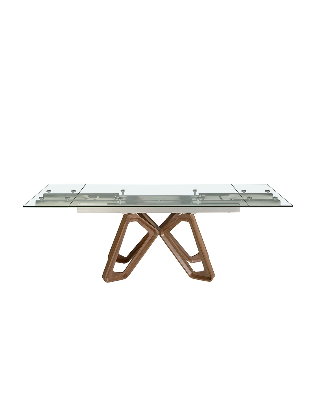 Mesa comedor extensible rectangular cristal...