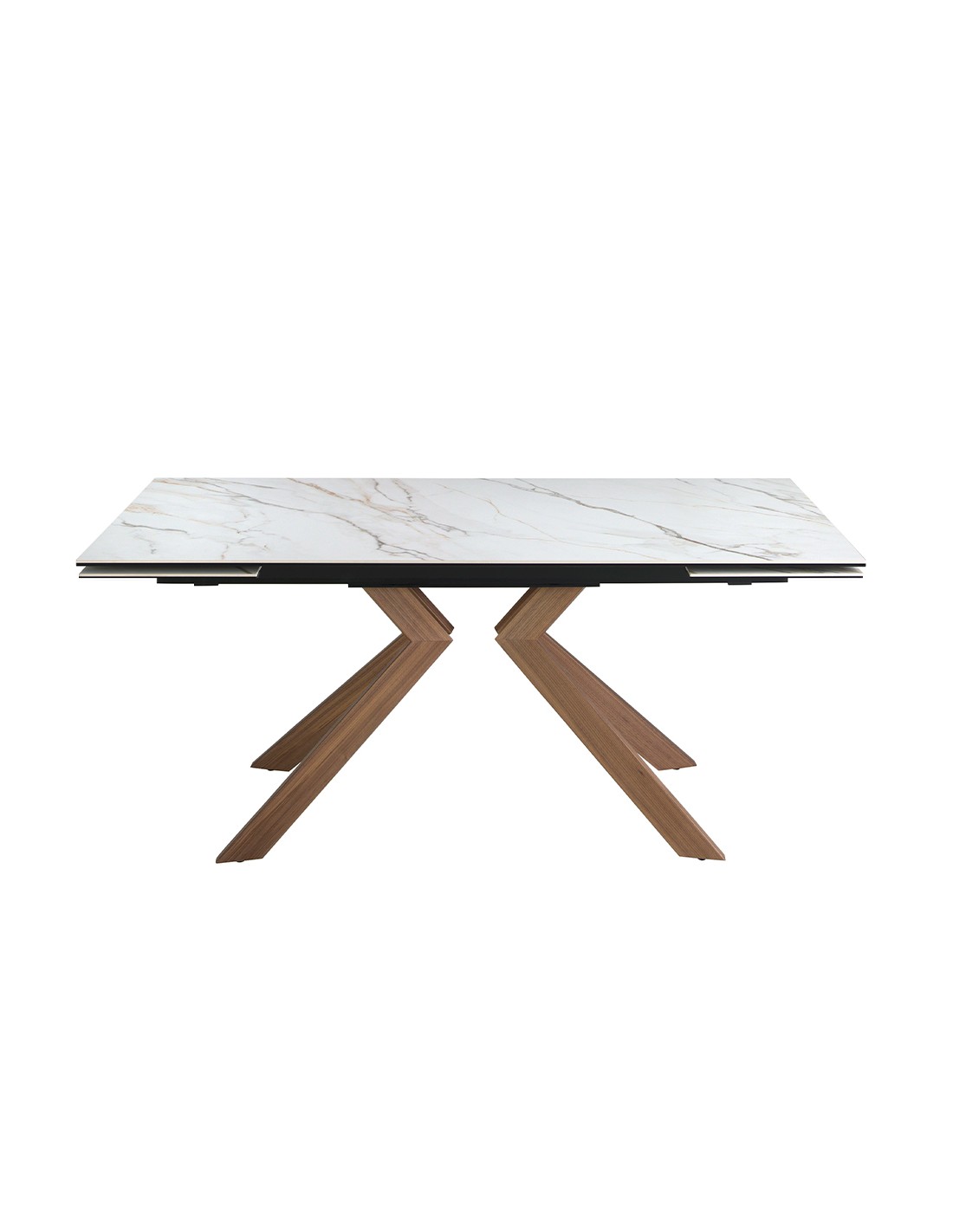 Mesa comedor extensible rectangular mármol...