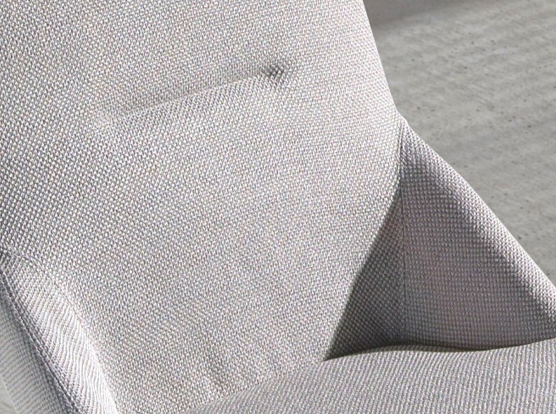 Silla tela gris claro