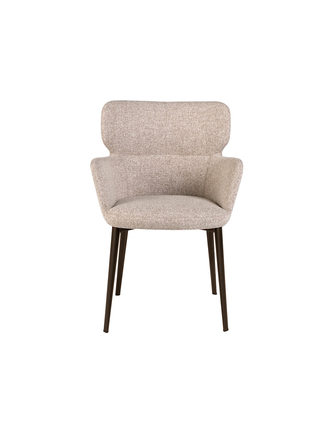 Silla tela marrón jaspeada