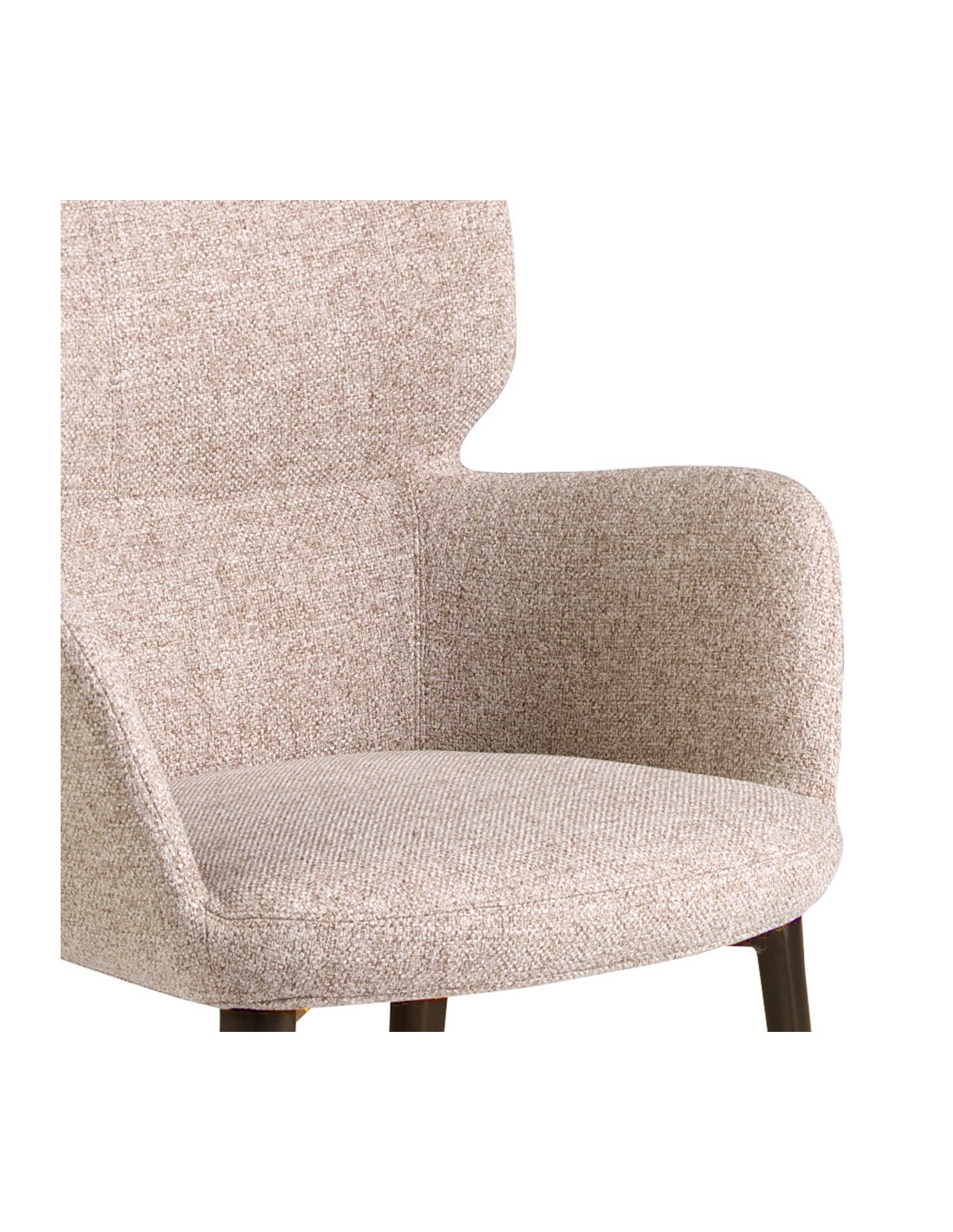 Silla tela marrón jaspeada