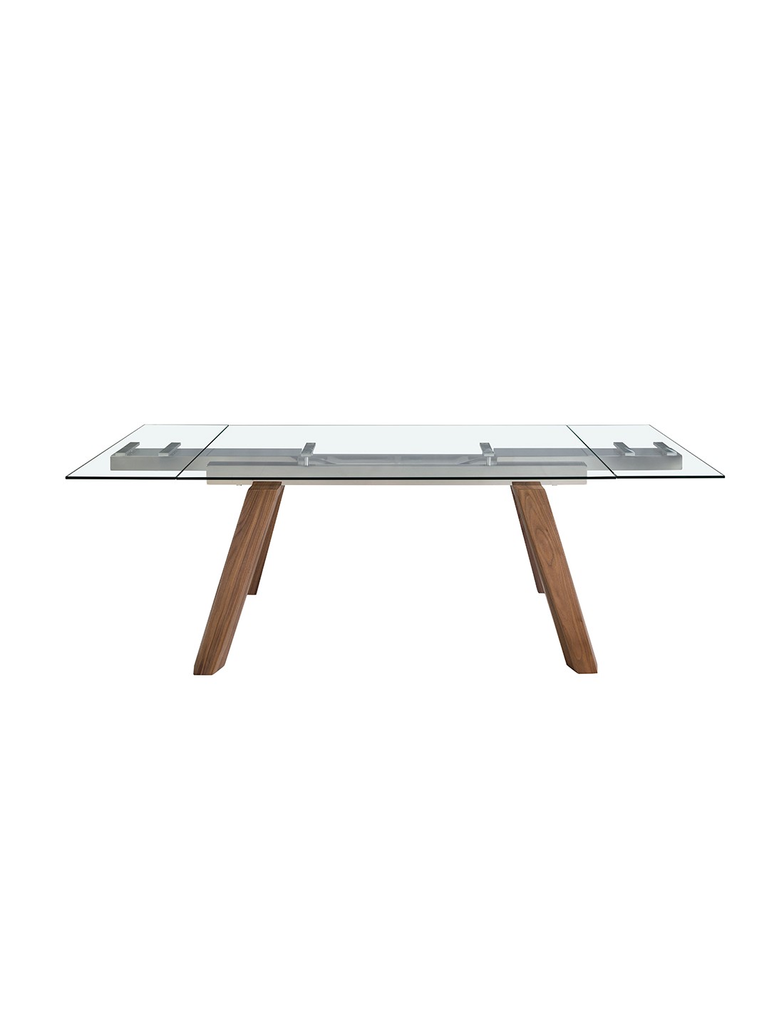 Mesa comedor extensible rectangular cristal...