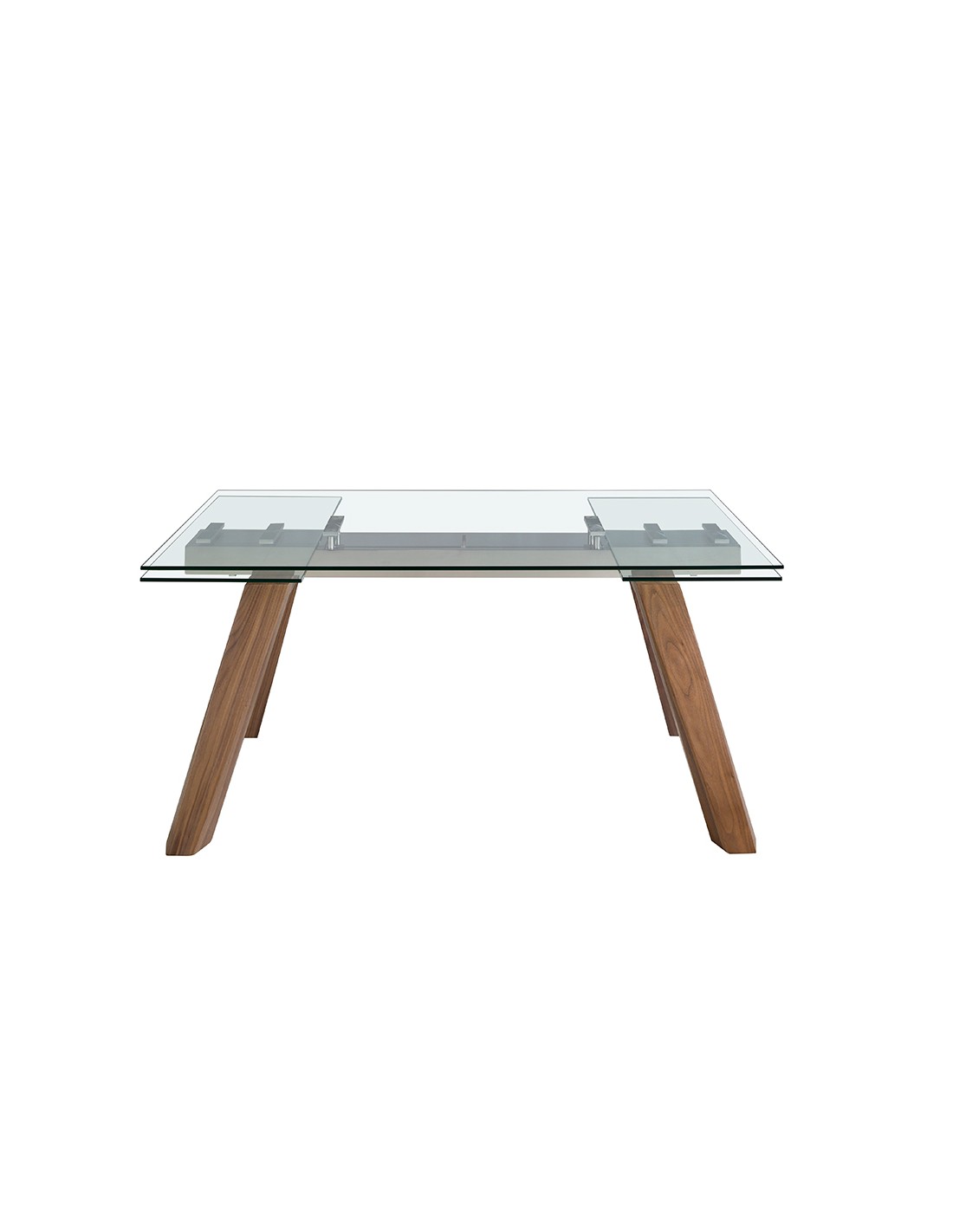 Mesa comedor extensible rectangular cristal...